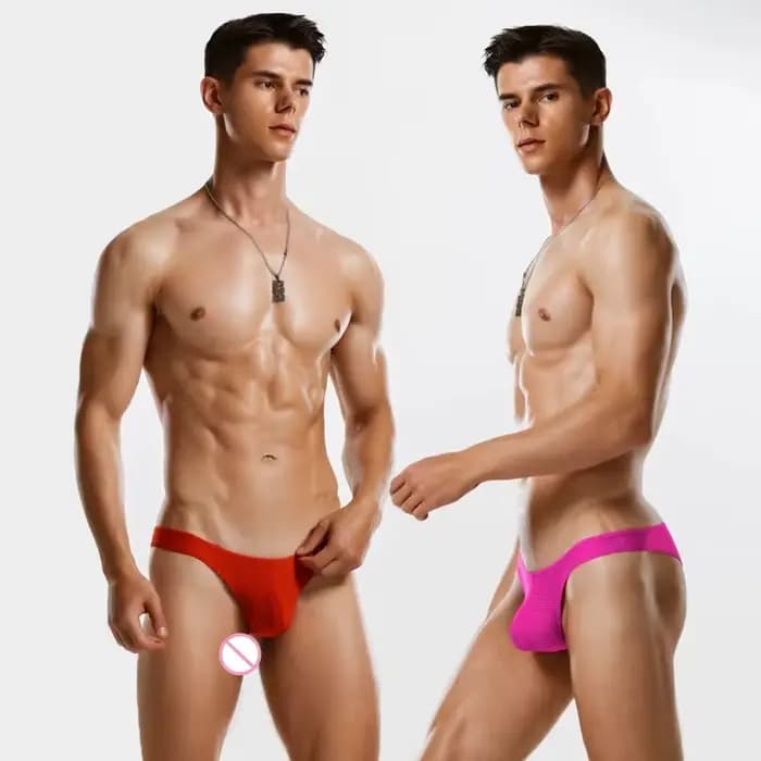 Maillot de bain homme en maille taille basse