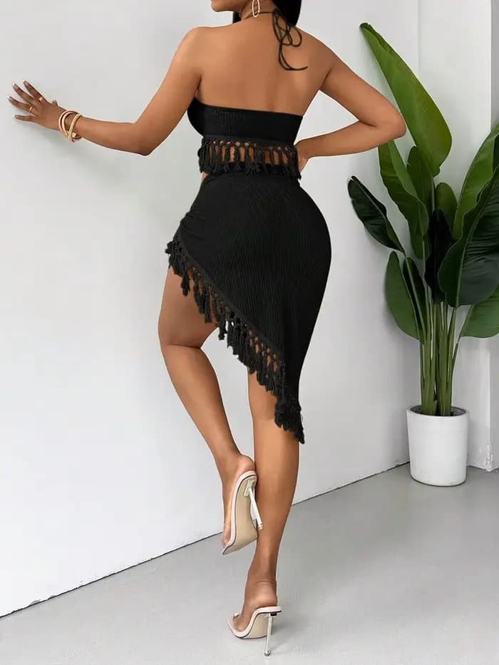 Maillot de bain 2 pièces à glands sexy pour femmes