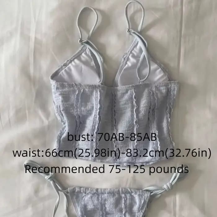 Maillot de bain trois pièces amincissant pour femme