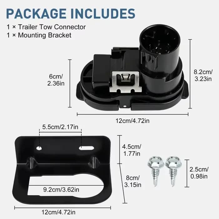 Faisceau de câblage de remorque 7 voies et 4 voies avec support, pour F150, Chevy Silverado, RAM 2007-2024