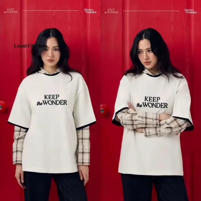 T-shirt à manches courtes de style identique au drama thaïlandais Lingorm, Kuan Lingling, KEEP the WONDER, pour hommes et femmes, modèle 2026