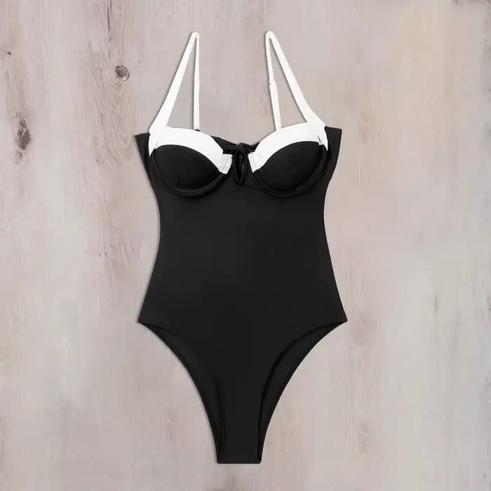 Maillot de bain une pièce à bretelles pour femmes