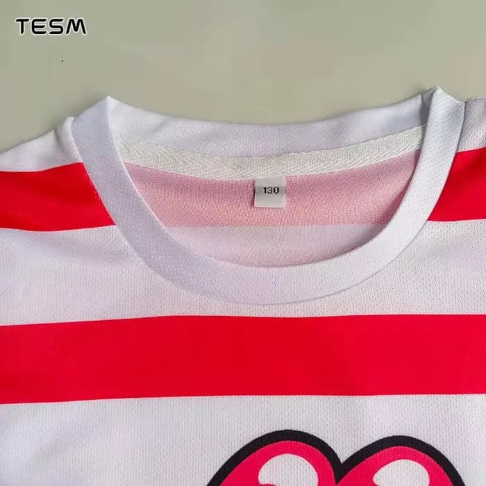 Maillot de football rétro TESM pour homme, style Guadalajara, violet et blanc, manches raglan, respirant, vintage, pour supporter et entraînement sportif