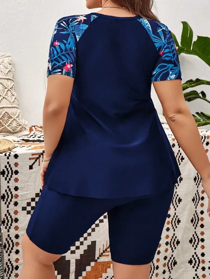 Maillot de bain deux pièces grande taille pour femme