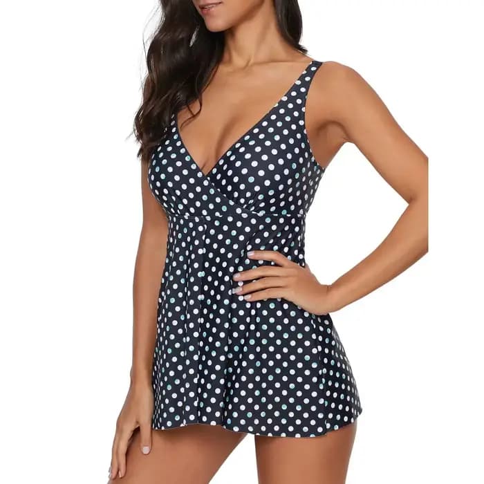 Grande taille 4XL Sexy maillot de bain une pièce avec jupe maillots
