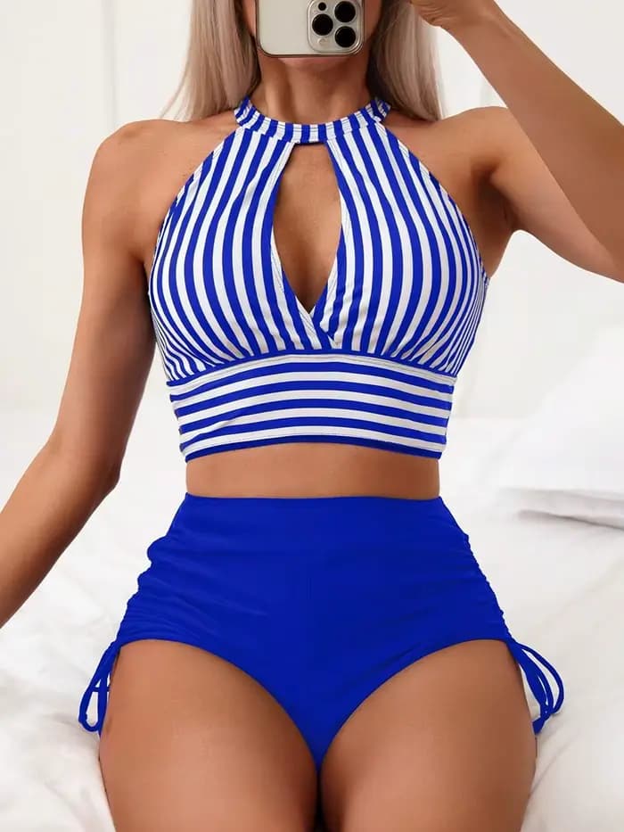 2026 Maillot de bain bikini femme à rayures