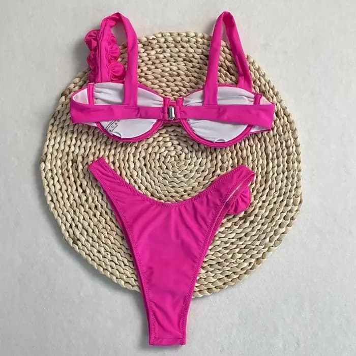 Maillots de bain femme deux pièces fleur Bikinis
