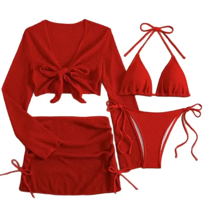 Maillot de bain sexy pour vacances à la plage, nouvelle collection 2026, couleur unie, pour femme adulte, séchage rapide, haute élasticité, éco-responsable
