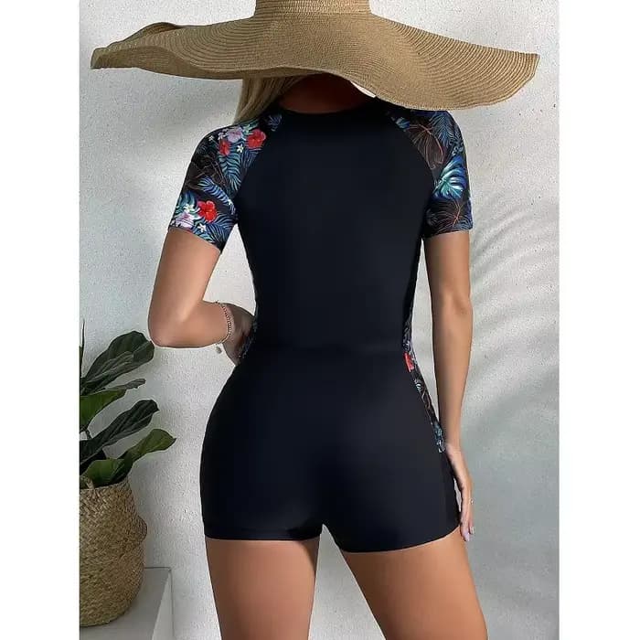 Maillot de bain une pièce à manches courtes