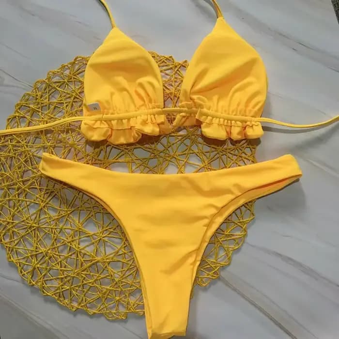 Été brésilien Bikini ensemble pour femmes Sexy 2 pièces