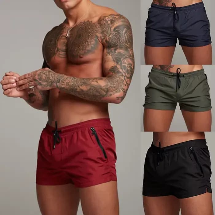 Maillot de bain pour hommes avec poches zippées