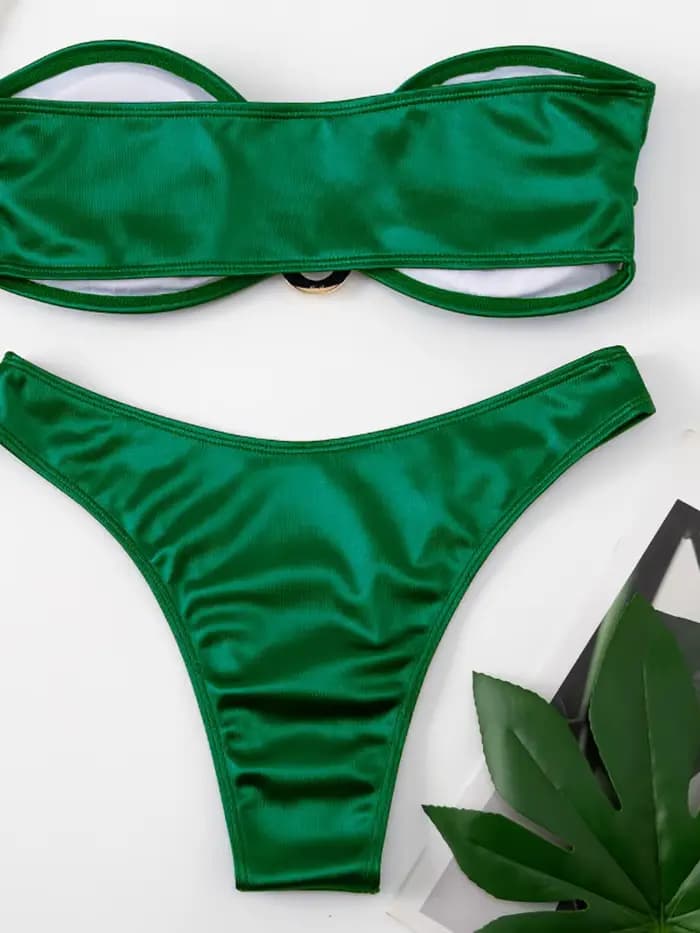 Maillot de bain bandeau bikini femme 2026