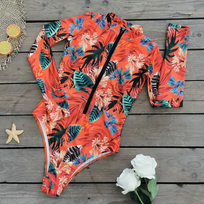 Bikini une pièce maillot de bain 2025 imprimé fleuri rétro maillots