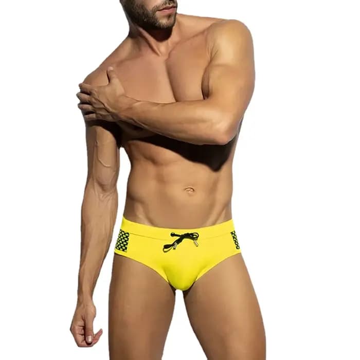 Slip de bain pour hommes Sexy natation court été Sport nautique pantalons de plage marque maillot