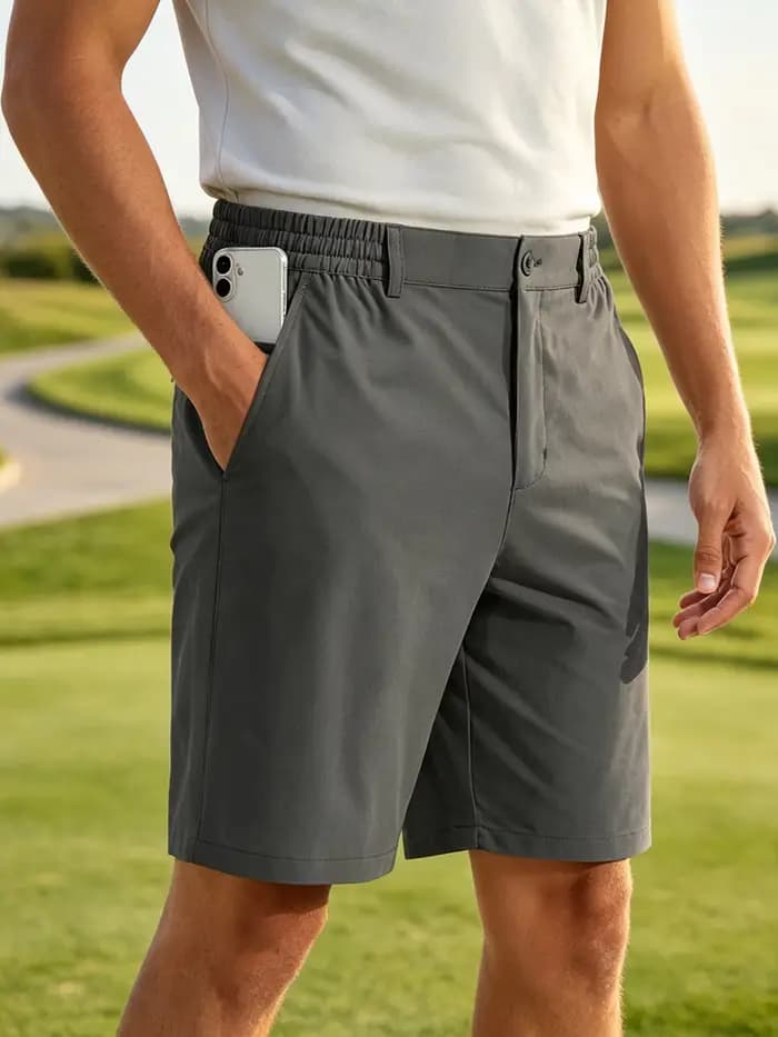Shorts de golf pour hommes, shorts légers, shorts à séchage rapide, shorts extensibles, shorts décontractés pour le travail et la randonnée