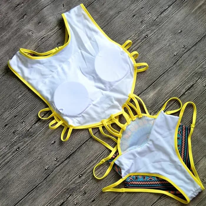 Maillot de bain une pièce à imprimé africain pour femmes, monokini, trikini, baigneur, baigneur, sexy, taille haute, S-média