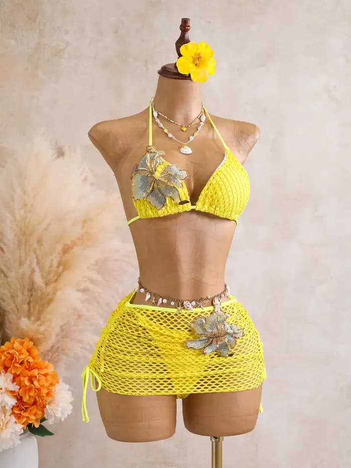 Maillot de bain sexy à rayures zèbre pour femme