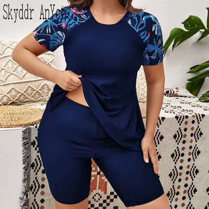 Maillot de bain deux pièces grande taille pour femme