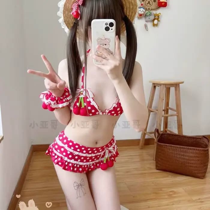Maillot de bain japonais Kawaii pour filles