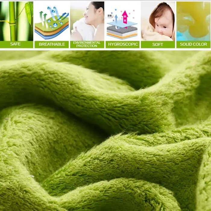 Ensemble de serviettes en Fiber de bambou brodées pour adultes, serviette de bain Super absorbante de couleur unie de haute qualité, serviettes de bain et essuie-mains pour la maison