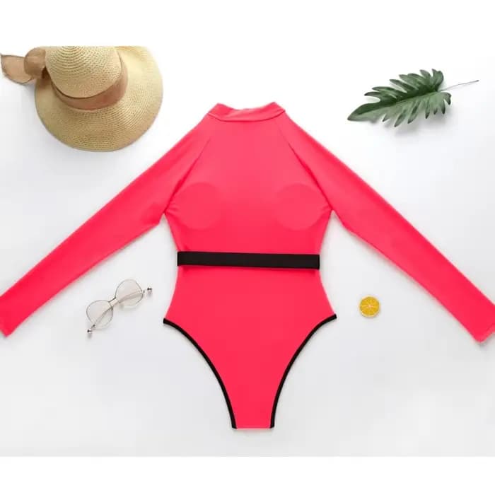 Maillot de bain une pièce à manches longues pour femme