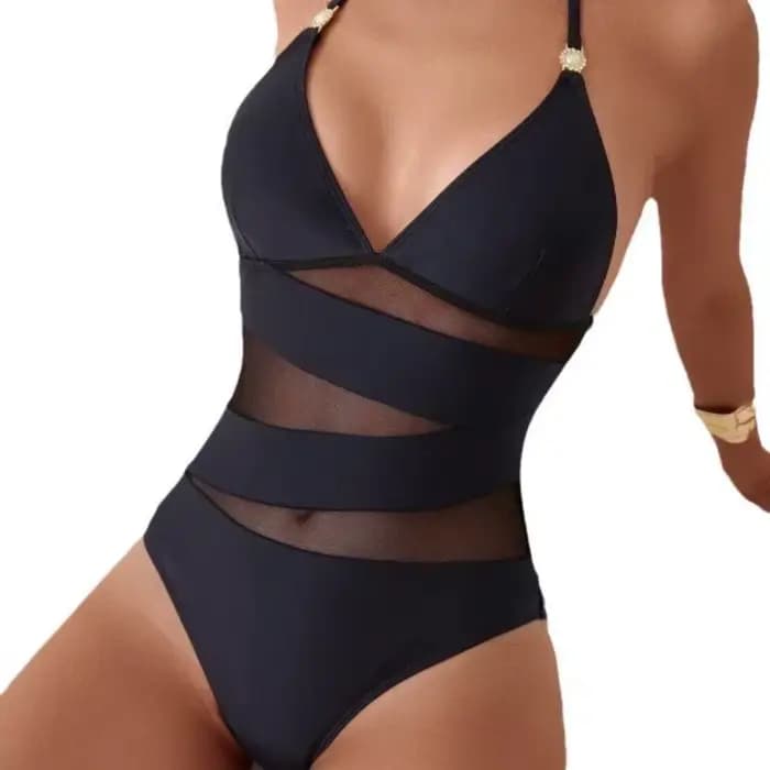 2025 froncé licou maillot de bain une pièce maillots