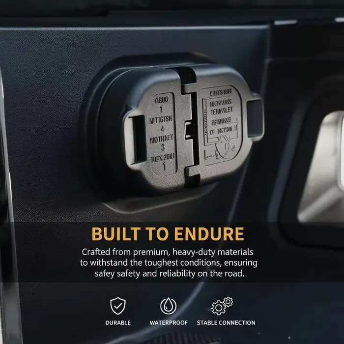 Faisceau de câblage de remorque 7 voies et 4 voies avec support, pour F150, Chevy Silverado, RAM 2007-2024