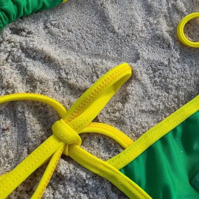 Maillot de bain deux pièces vert