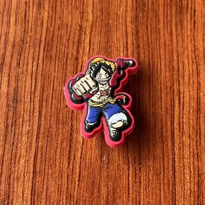 Breloques de chaussures créatives One Piece Luffy Tony Tony Chopper Nika aux cheveux blancs, décorations de chaussures de personnage de dessin animé, boucle de chaussure, cadeau