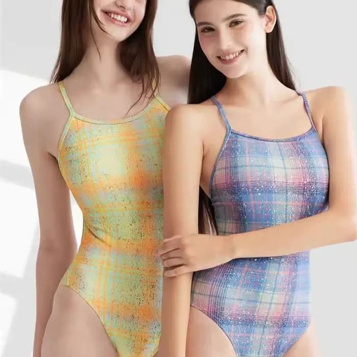 Maillot de bain de compétition une pièce triangulaire pour femme