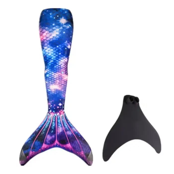 Nouveau enfants adulte natation queue de sirène fille maman Cosplay sirène Costume enfants fête cadeau fantaisie maillot de bain avec Monofin Fin