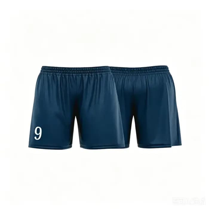 Short de plage bleu personnalisé avec numéro, respirant et tendance pour l'été