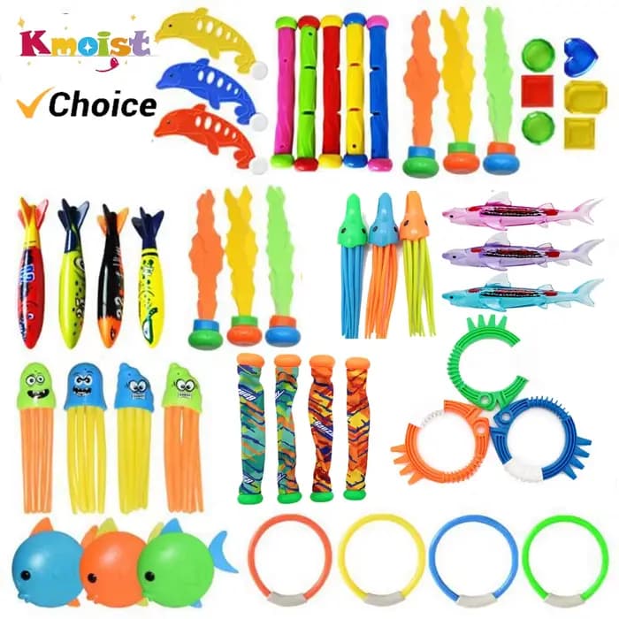 Jouets de plongée avec fermeture respiratoire, ensemble de jouets sous-marins d'entraînement, piscine pour enfants, chasse au trésor, anneau d'eau, jouets en diamant pour enfants