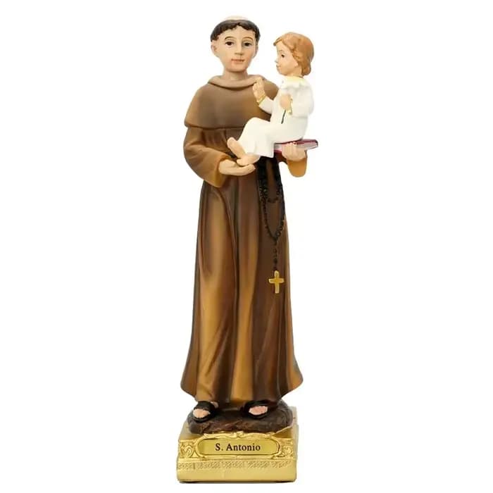 Statue de Saint-Antonio 20/30Cm, 1 pièce, icône de prière de la famille Saint catholique, ornements de jésus-Christ, décoration de la maison, artisanat en résine