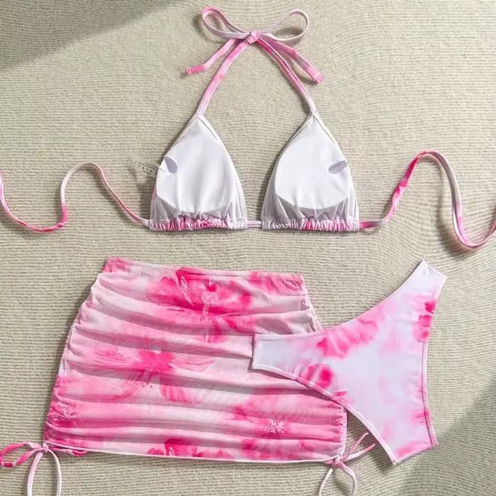Ensemble bikini sexy 3 pièces pour femme