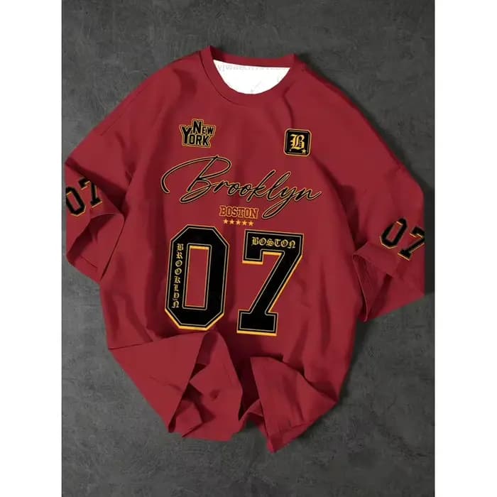 Maillot de football sportif Brooklyn 07 été 2026 à manches courtes, t-shirt imprimé 3D, idéal pour l'entraînement en extérieur