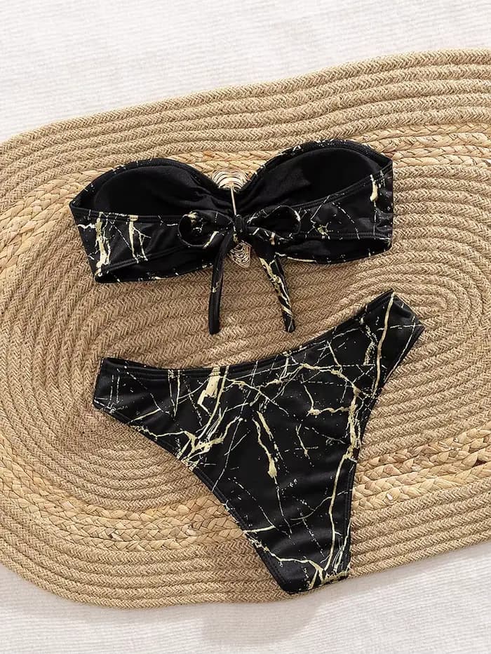 Seashell BanribBikini-Maillot de bain sexy pour femme, ensemble deux pièces, culotte tanga, style brésilien, vêtements de plage, 2025
