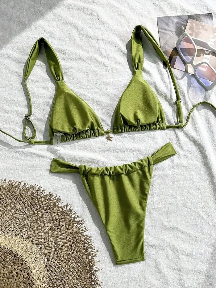 Ensemble de bikini orné d'étoiles de mer sexy 2026 pour femme