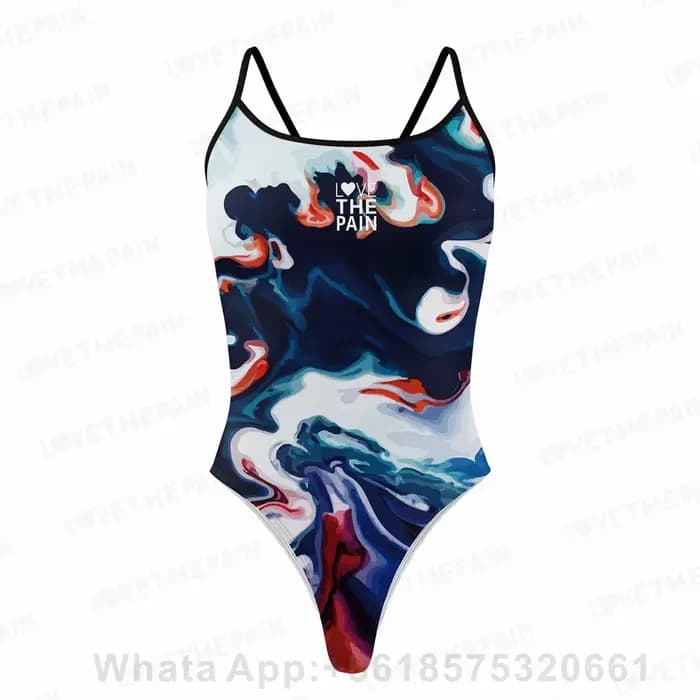 Maillot de bain une pièce, Sexy, Bikini, Triangle, sangle fine, fonction sport, entraînement, compétition, pour femmes