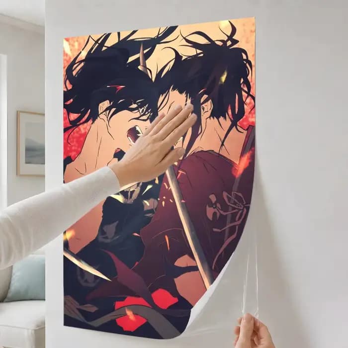 Affiche décorative murale pour salle de bain, couloir, esthétique, facile à appliquer, facile à installer, Anime D-Dororo