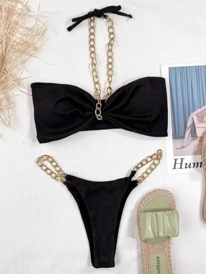 Maillot de bain noir pour femmes