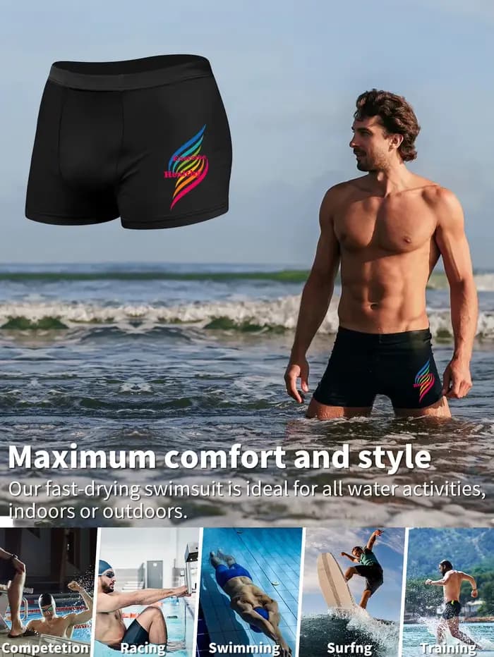 Short de bain pour hommes avec imprimés Streetwear