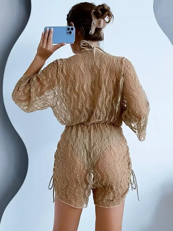 Maillot de bain en dentelle amissié pour femmes