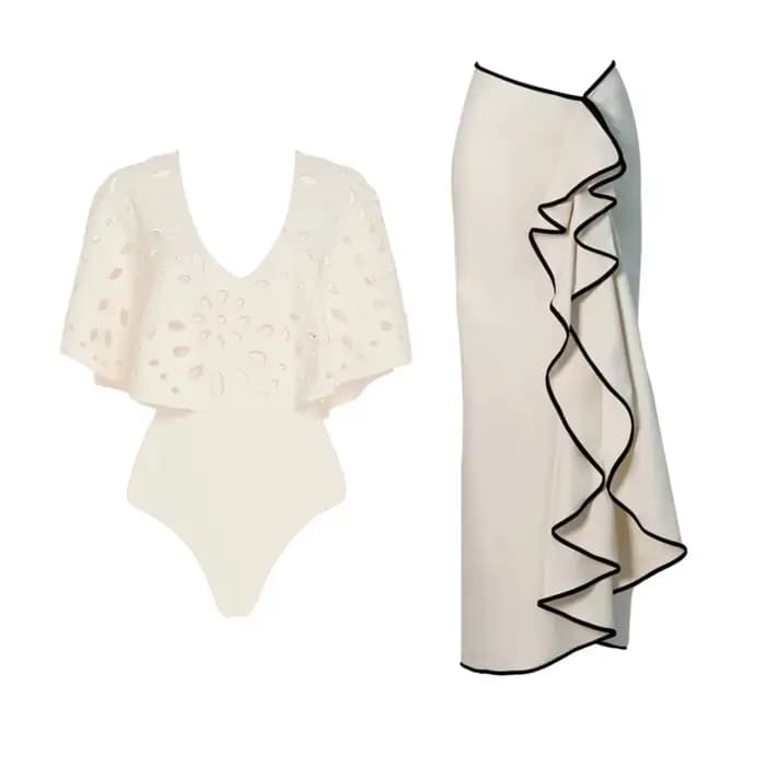 2 pièces Laster Cut maillot de bain femmes Sexy Bikini Push Up maillots de bain 2025 à volants maillot de bain femme Bandeau Biquini maillot de bain maillots de bain