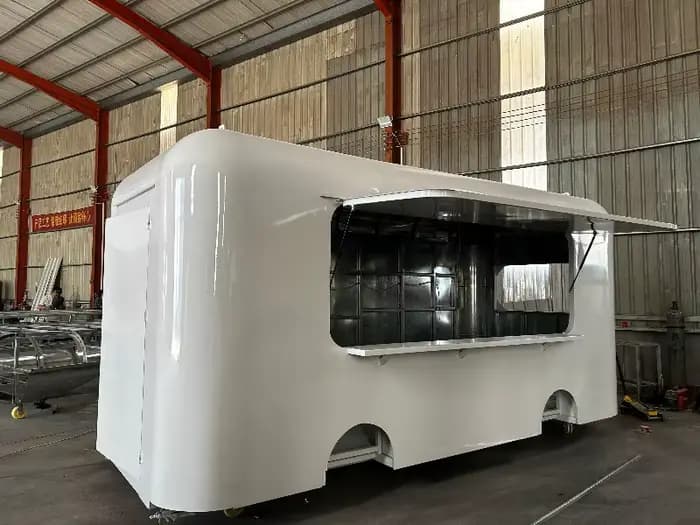Remorque alimentaire mobile entièrement équipée et personnalisée pour tacos, café, crème glacée, à vendre, utilisable comme restaurant ambulant