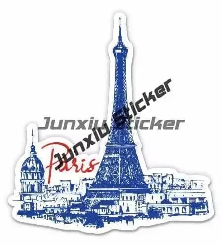 Autocollants d'emblème France Coat of Arms Feel, Paris, Mont Martre, sceau de Cannes, autocollant en forme de tour Eiffel