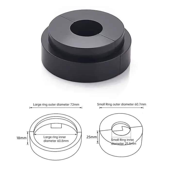 Trou de robinet télescopique couvercle décoratif salle de bains mur tuyau de douche bouchon couvercle de trou de robinet chromé rehausser le boîtier de trou de robinet