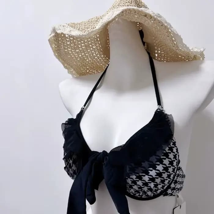 Ensemble de bikini gothique vintage noir Spice Girls pour femmes