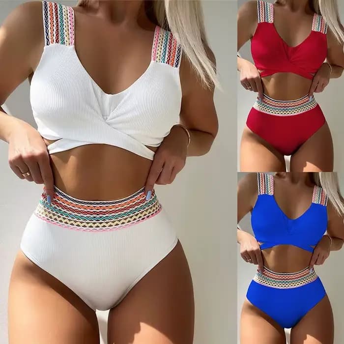 Sexy blanc Bikinis 2025 maillots de bain pour femmes Push Up femme maillot