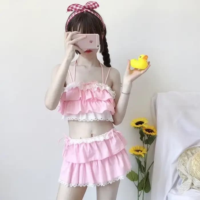 Ensembles de bikini taille haute pour femmes